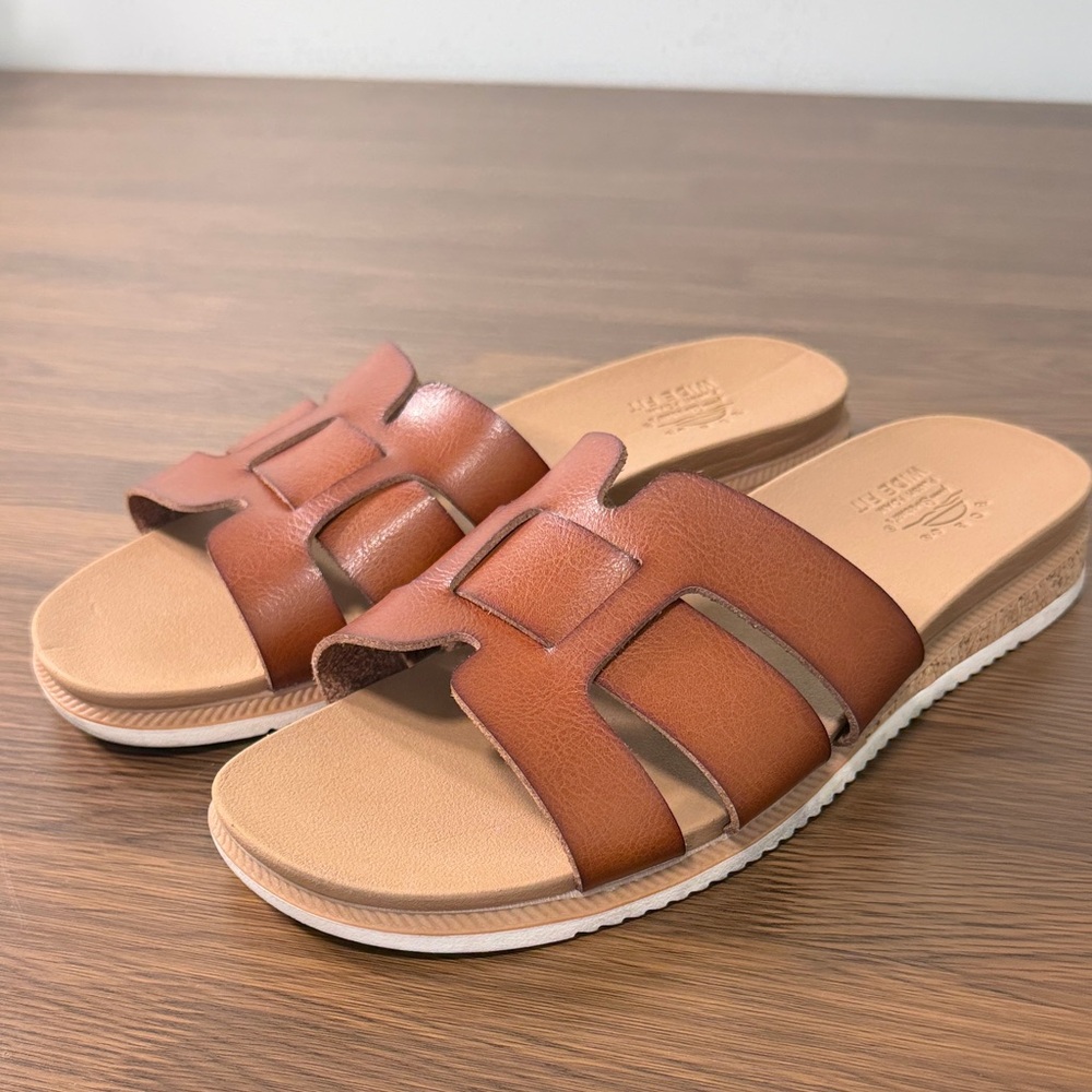 BOBS from Skechers Desert Kiss Hi Tea Time Chestnut Sandals 114707W Wide Fit 8.5